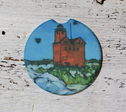 Car Coaster:  A Walk Along The Shoreline. Artist Christi Dreese