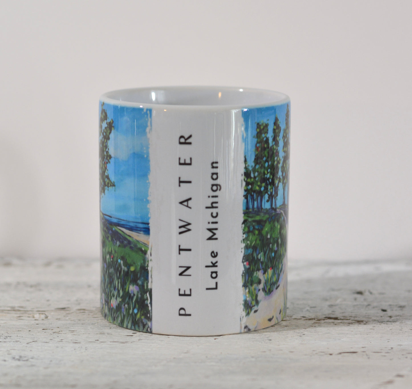 11 oz. and 15 oz Coffee Cup -Path to the Lake