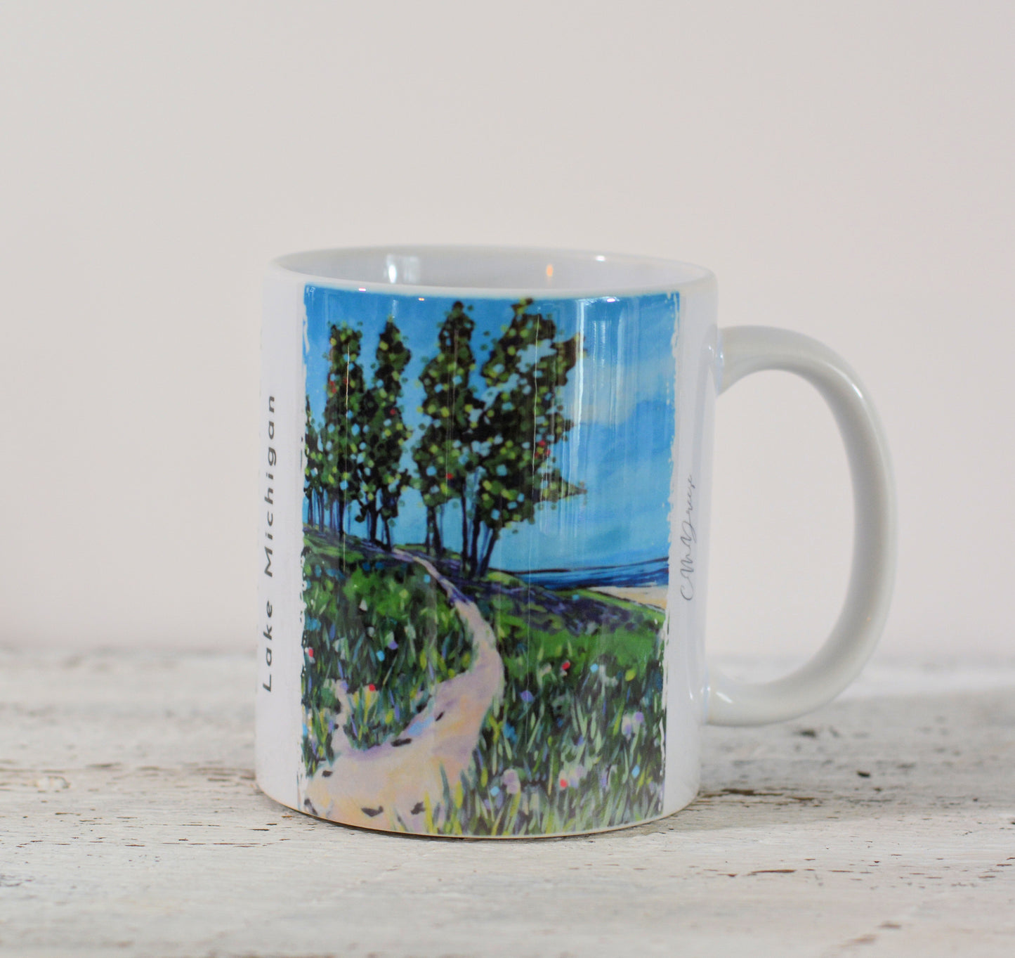 11 oz. and 15 oz Coffee Cup -Path to the Lake