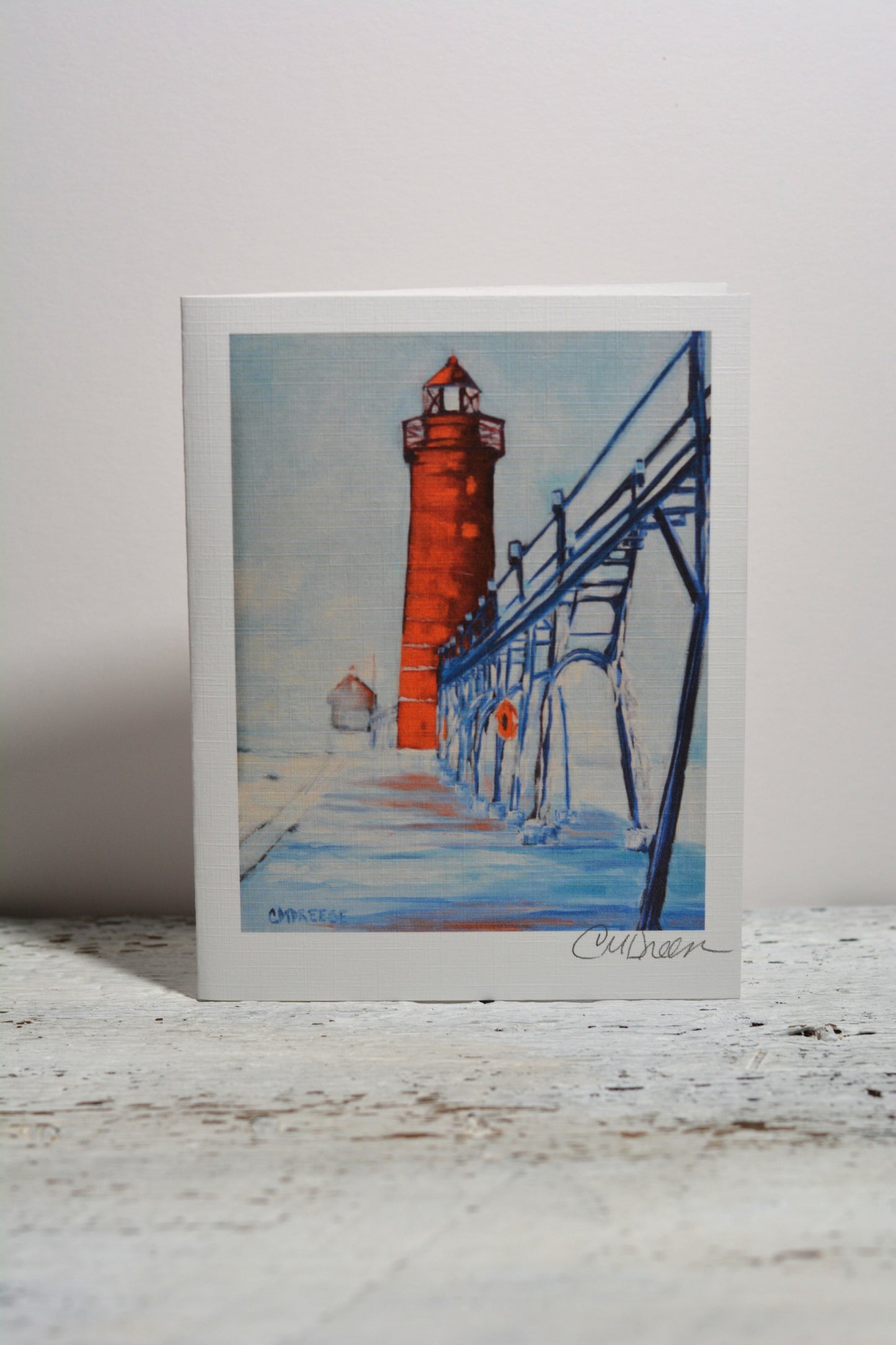 Notecards - The Magic of Winter Grand Haven Lighthouse