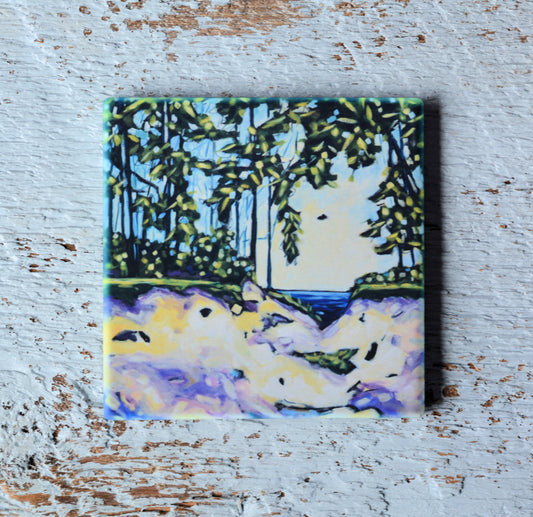 Coaster/ Trivet/ Magnet: I Follow My Heart and It Leads Me To the Lake.