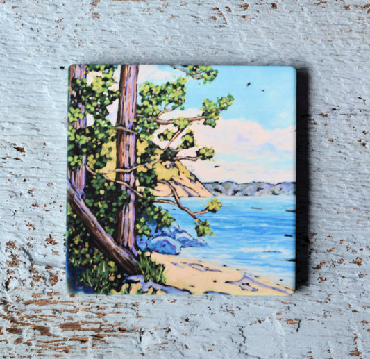 Coaster/ Trivet/ Magnet: A Walk Along the Shoreline