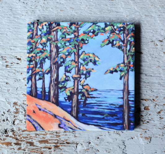 Coaster/ Trivet/ Magnet: Peaceful at the Lake