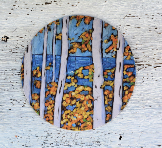 Rubber Grip Jar Opener -Birch Trees