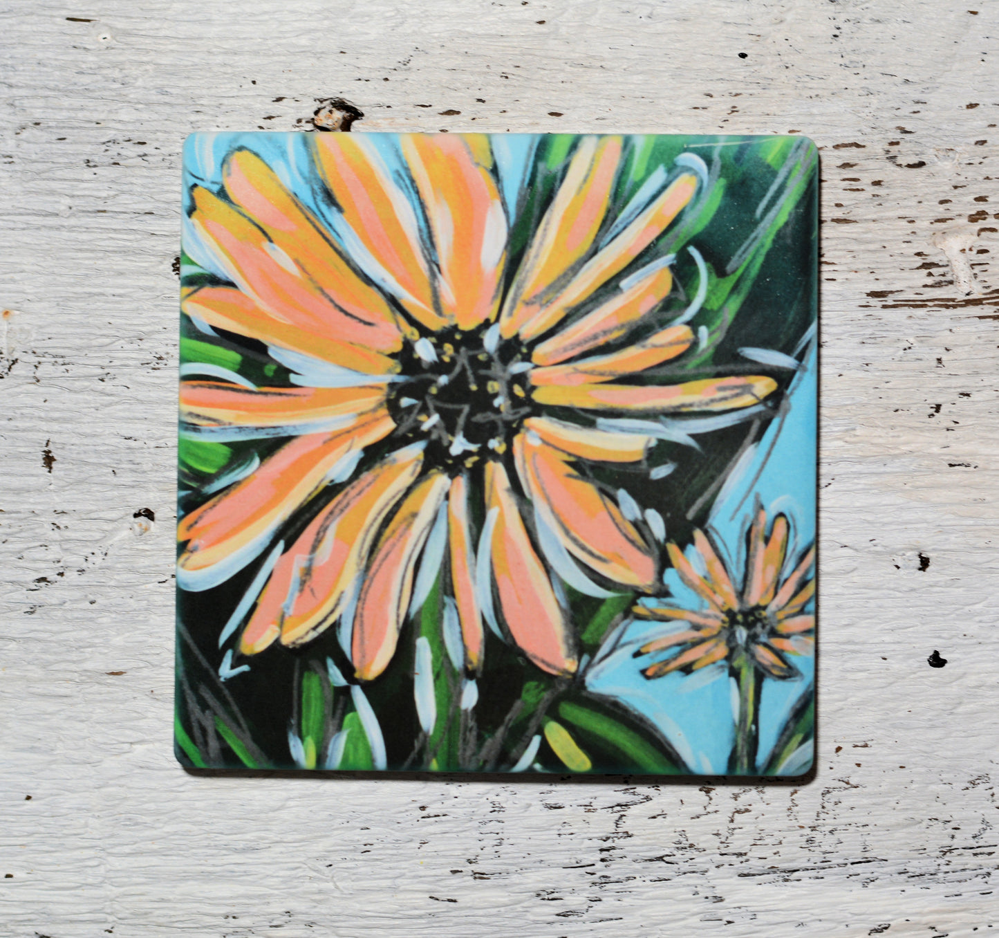 Coaster/ Trivet/ Magnet: Yellow Daisy