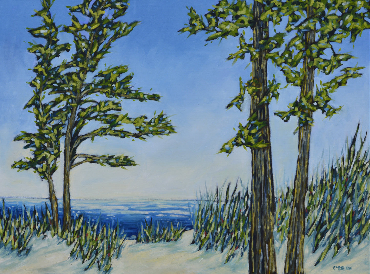 "A Quiet Path to the Lake" Original Oil Painting on Canvas, Artist Christi Dreese