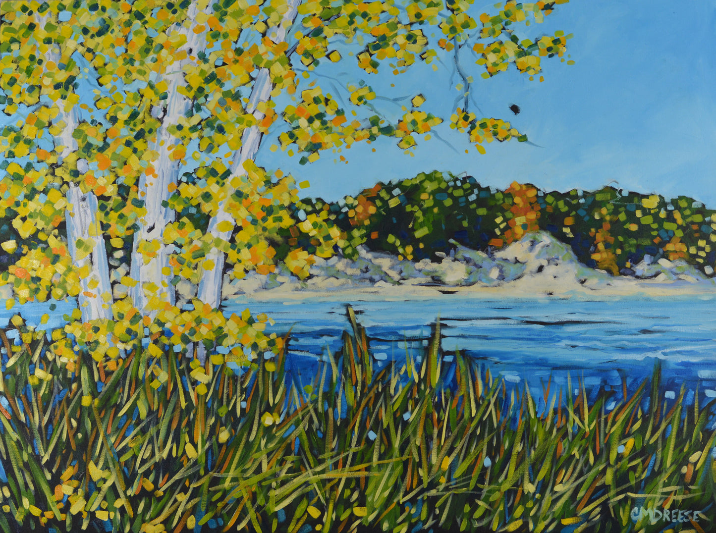 "The Magic Hour of Autumn" Ottawa Sands, Print on Paper, Wood Panel