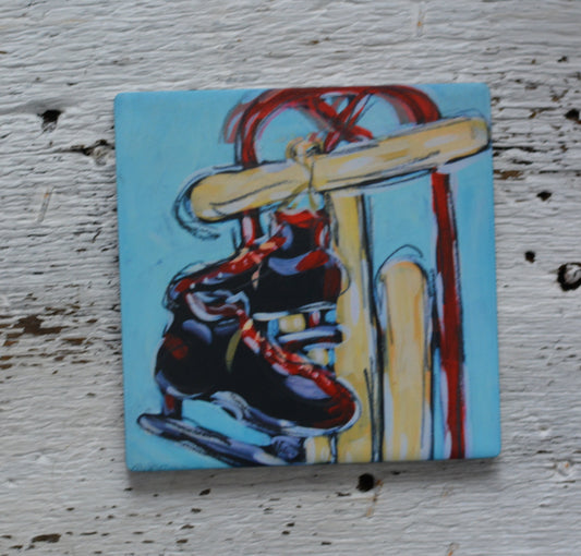 Coaster/ Trivet/ Magnet: Vintage Skates