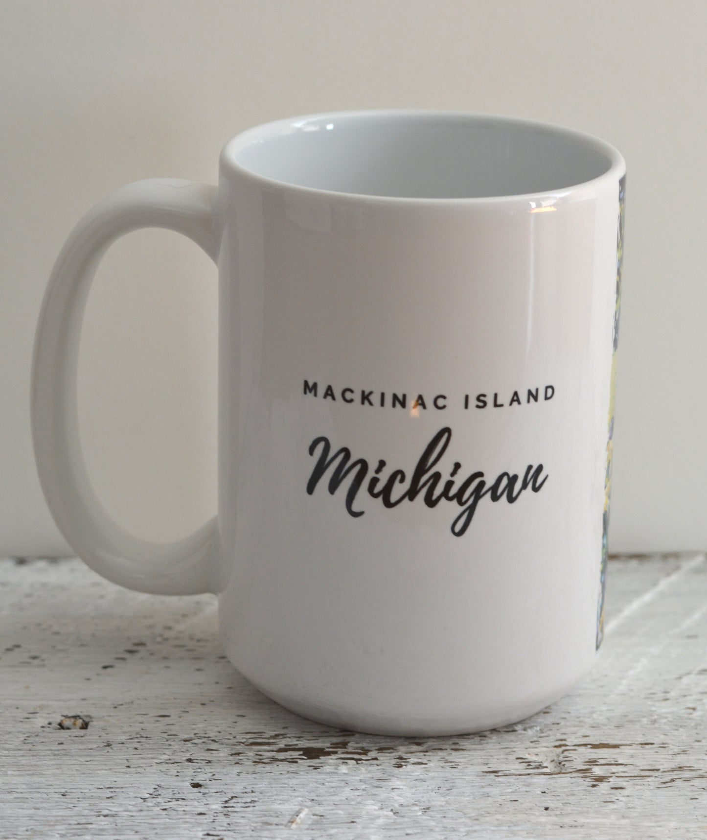 11 oz. and 15 oz Coffee Cup - Small Point - Mackinac Island.