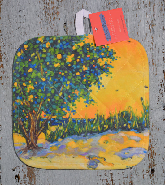 Potholder: Golden Hour. Artist Christi Dreese