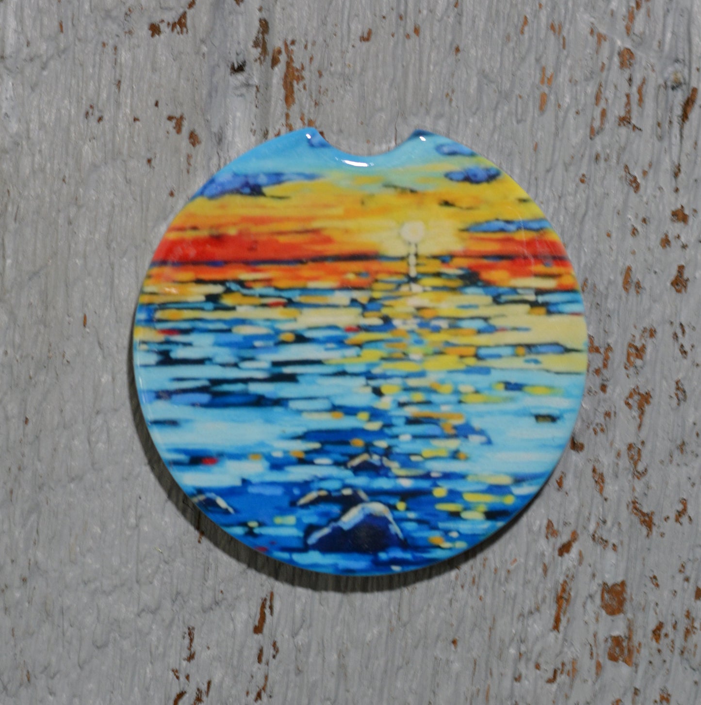 Car Coaster:  Summer Sunset. Artist Christi Dreese