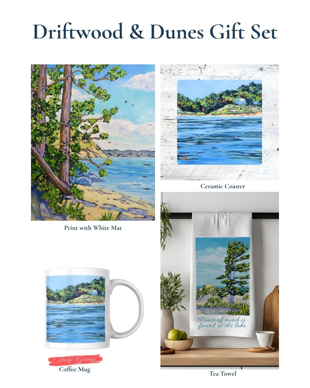 Driftwood & Dunes Lake Michigan Gift Set