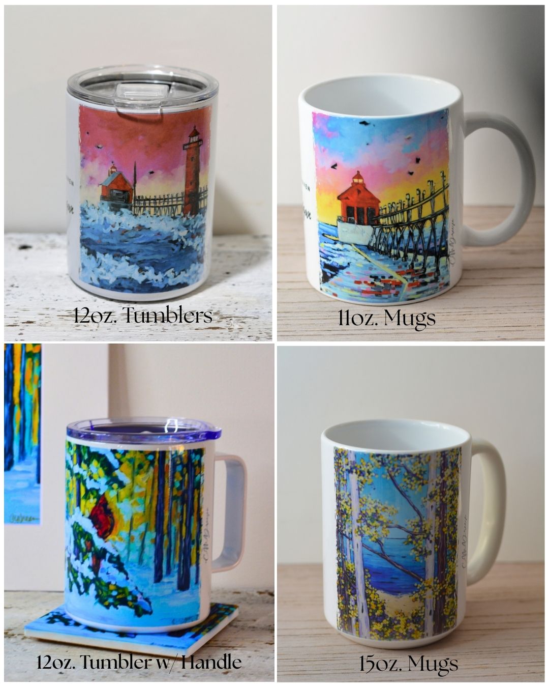 Lake Time State of Mind Drinkware – Ceramic Mugs & Stainless Steel Tumblers| Wave