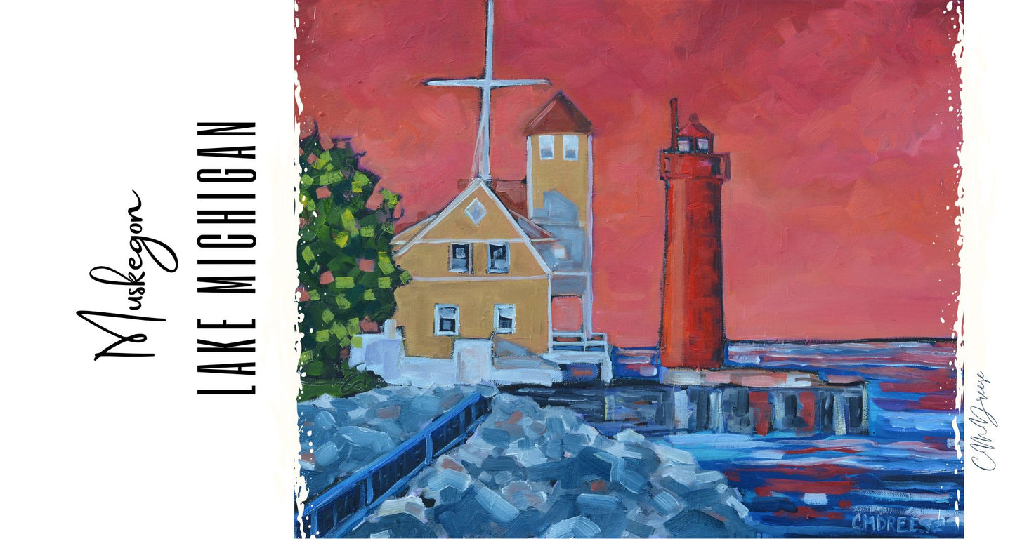 Muskegon Lighthouse Drinkware – Ceramic Mugs & Stainless Steel Tumblers|Coast Guard Station