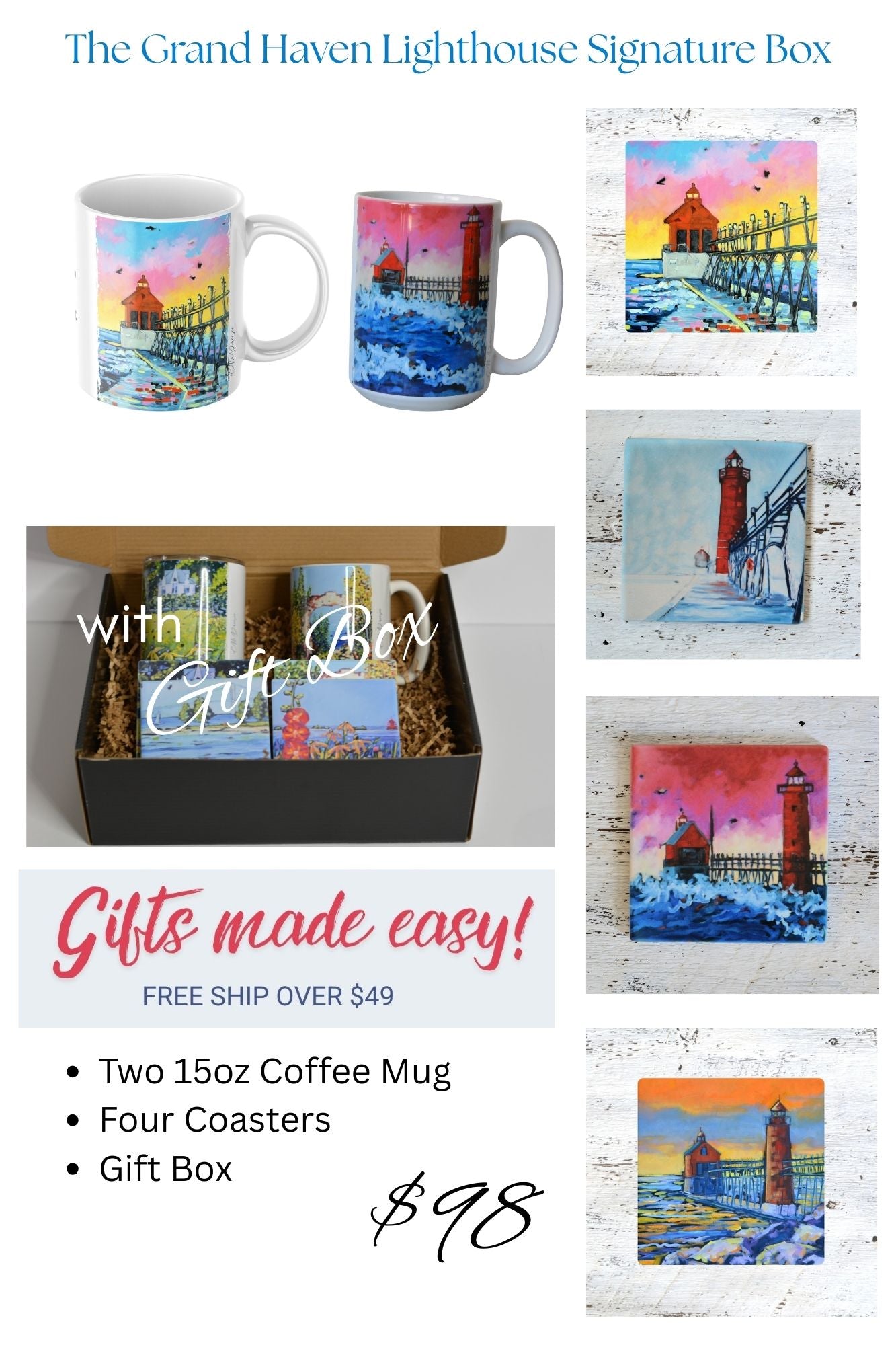 Grand Haven Lighthouse  Gift Box Sets