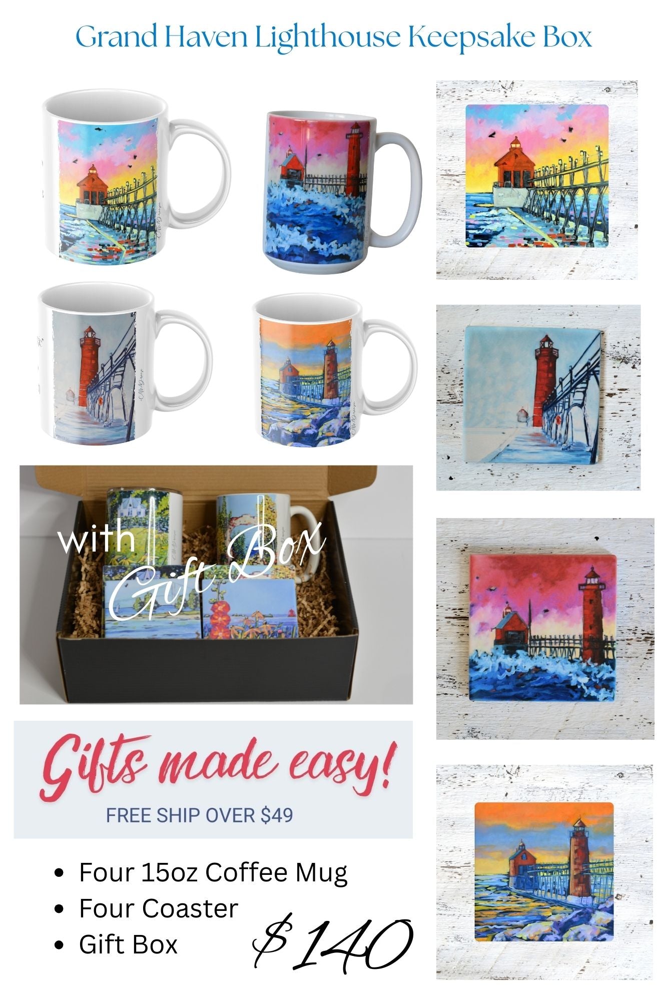 Grand Haven Lighthouse  Gift Box Sets