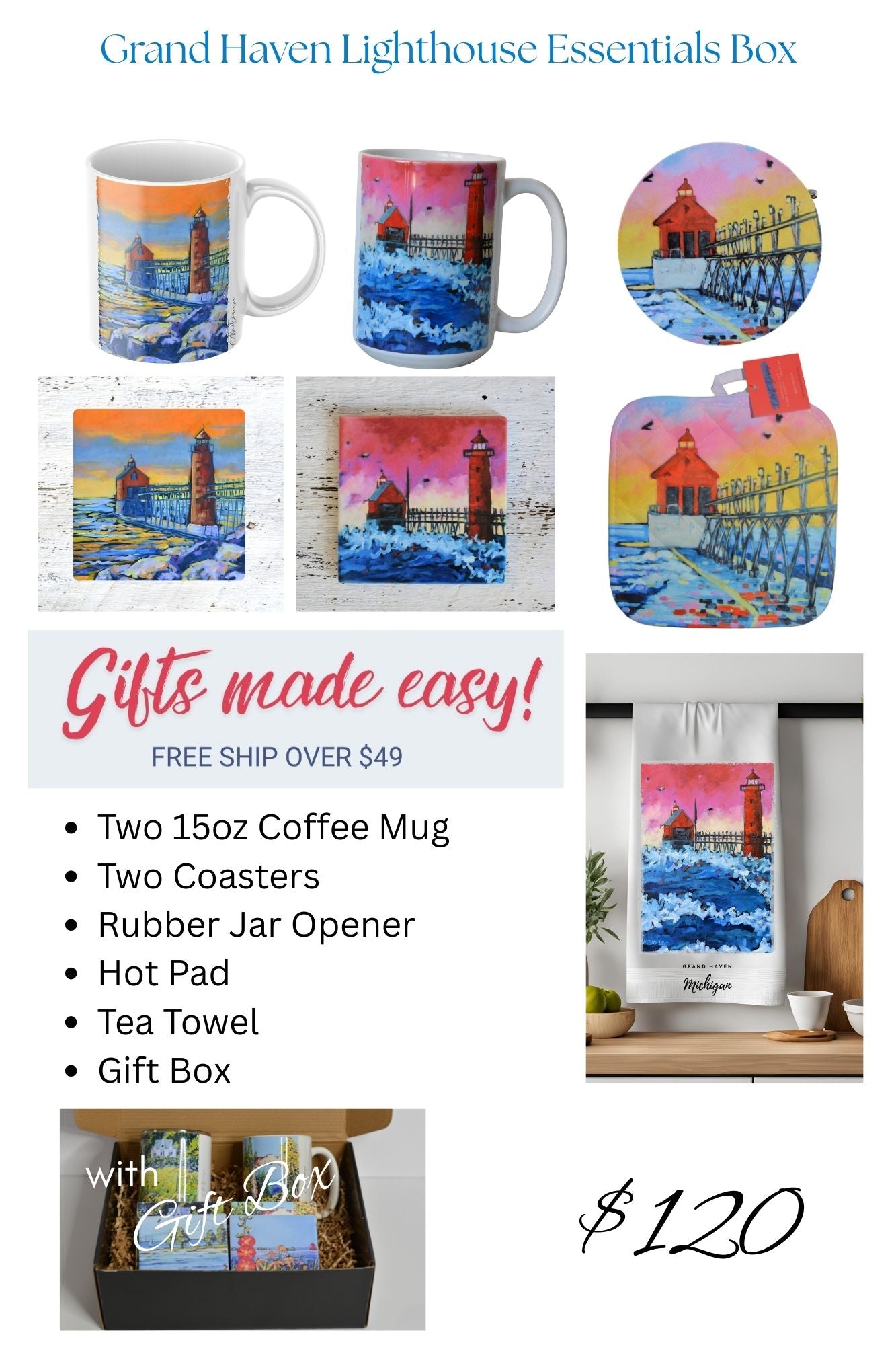 Grand Haven Lighthouse  Gift Box Sets