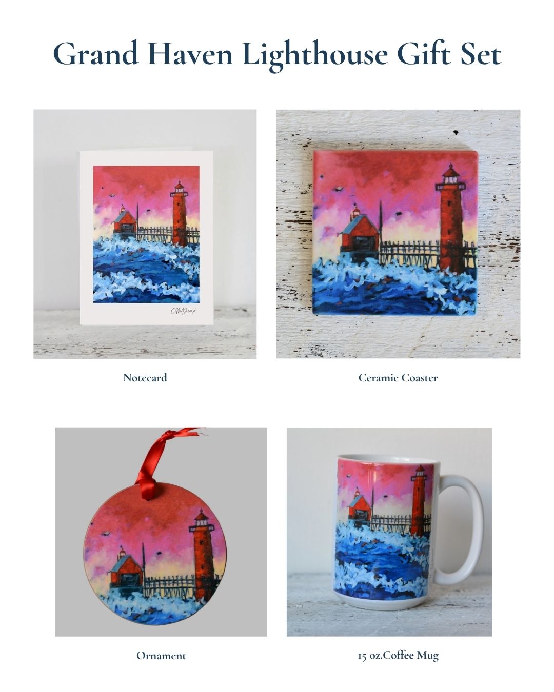 Grand Haven Lighthouse Gift Set