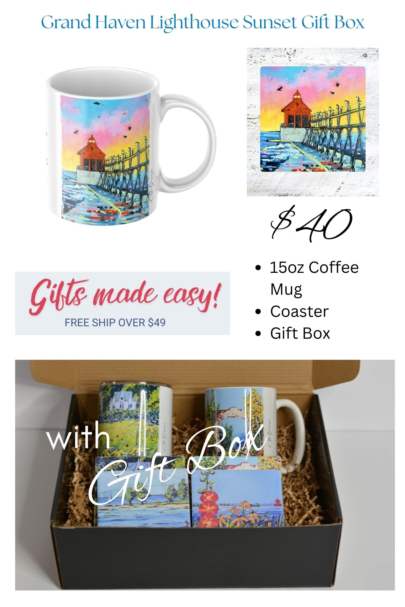 Grand Haven Lighthouse  Gift Box Sets