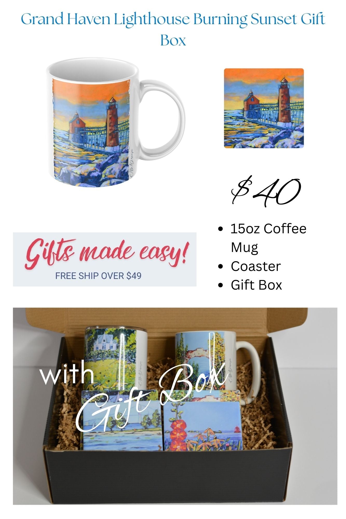 Grand Haven Lighthouse  Gift Box Sets