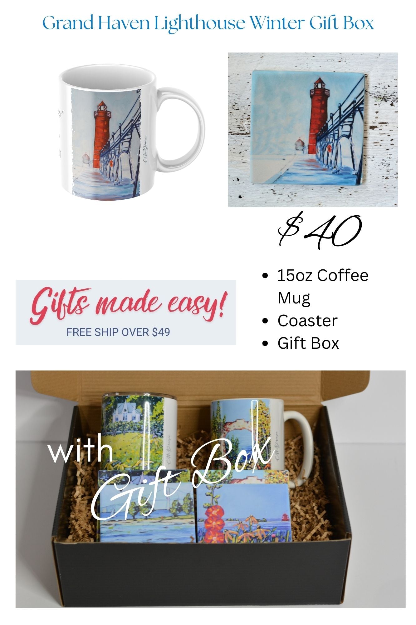 Grand Haven Lighthouse  Gift Box Sets