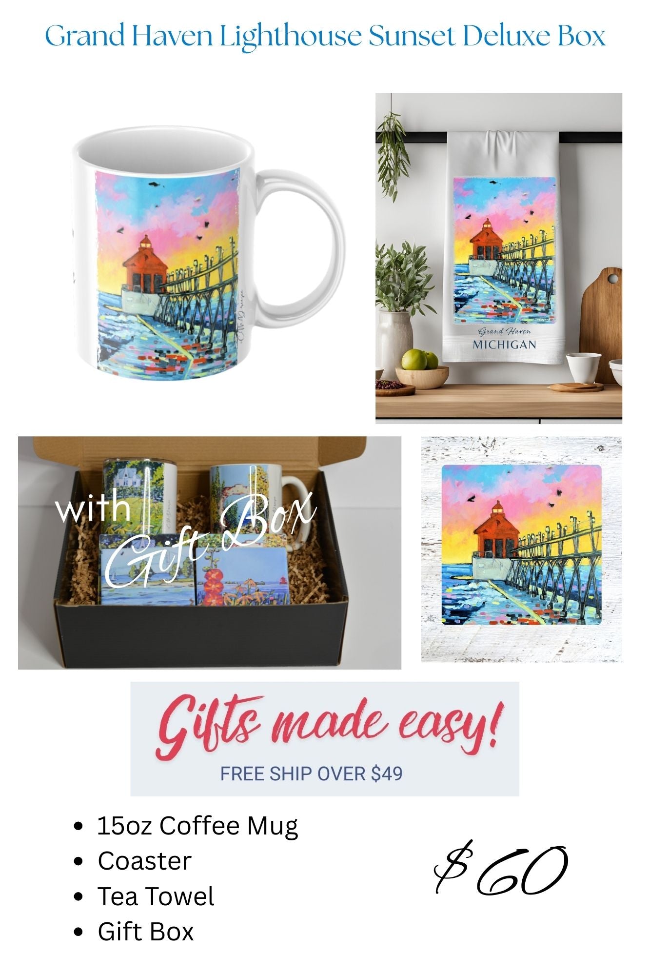 Grand Haven Lighthouse  Gift Box Sets