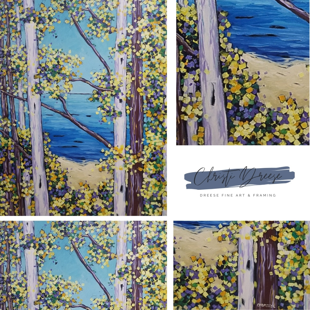 "Overlooking the Bluff" Oil Painting on Canvas. Artist Christi Dreese