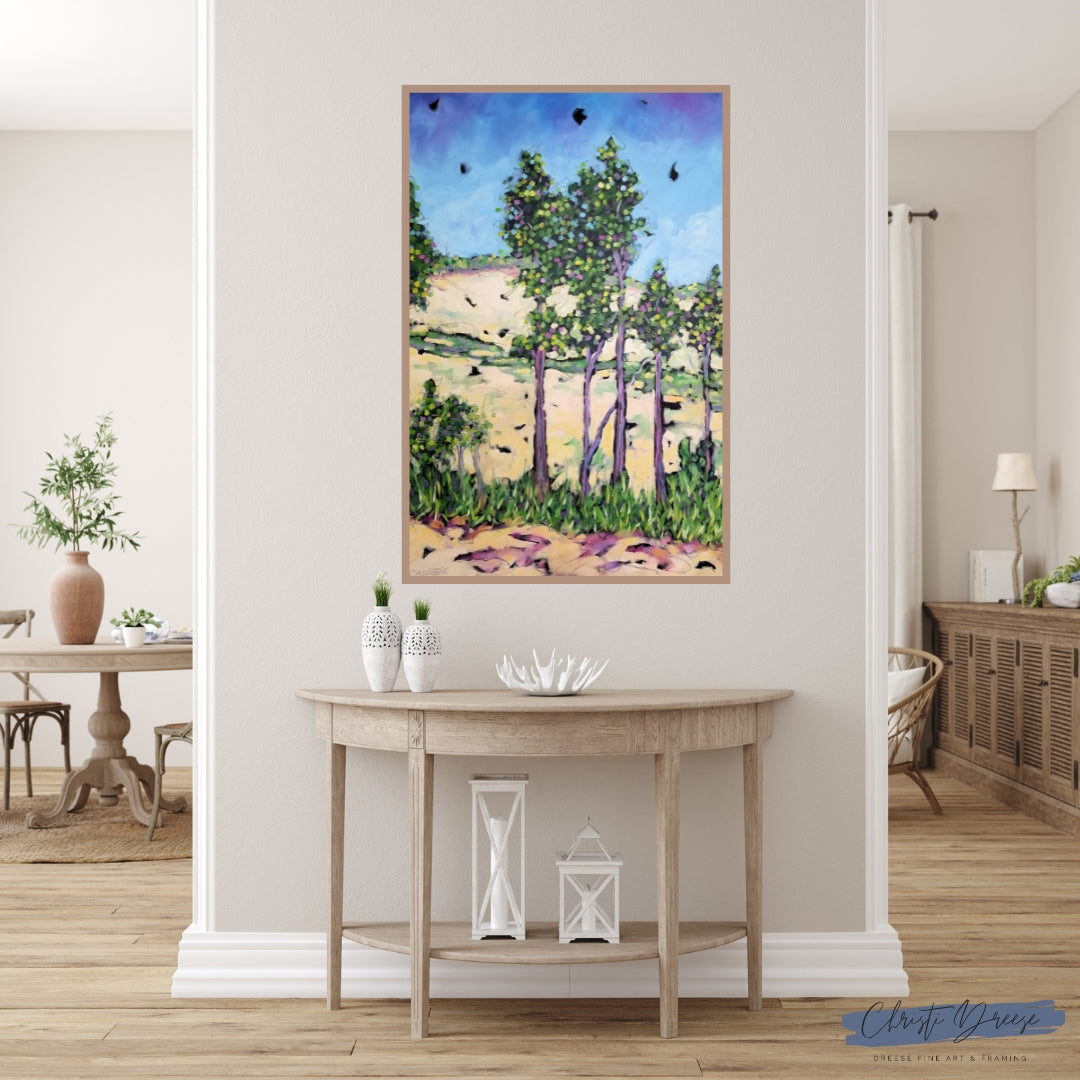 "Dunes Overlooking Sturgeon Bay" Oil Painting on Canvas.  Artist Christi Dreese