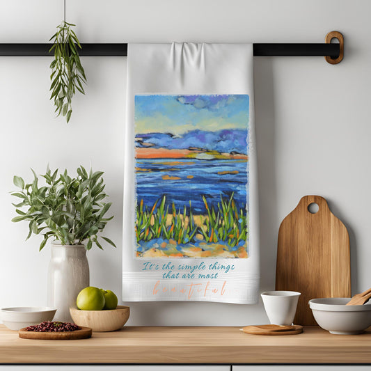 Dish Towel - "Beach Sunset Kitchen Towel"