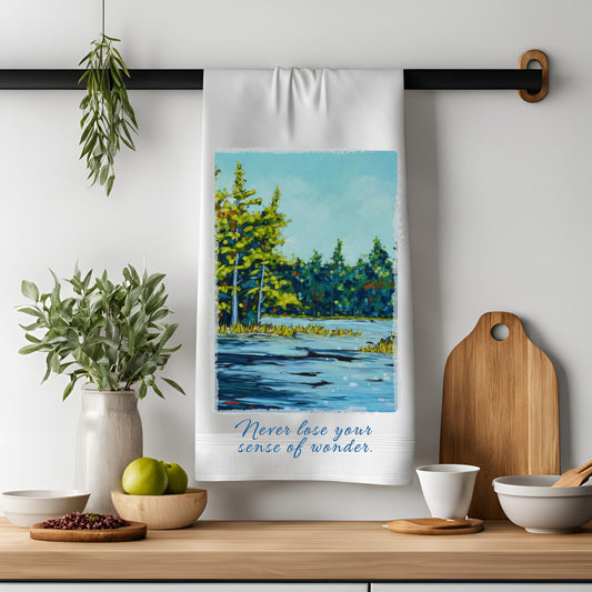 Dish Towel - "Never Lose your Sense of Wonder"