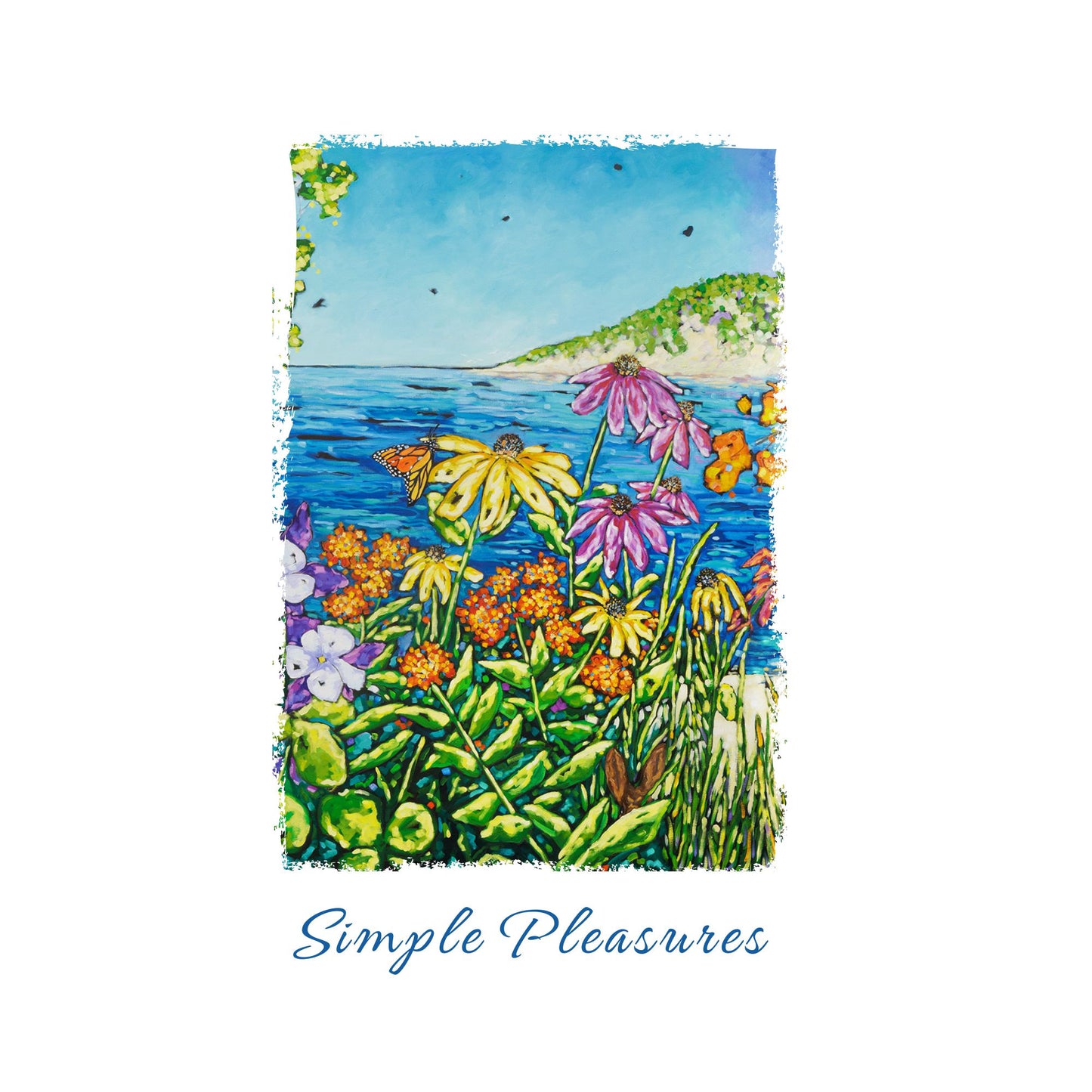 Dish Towel - "Simple Pleasures"