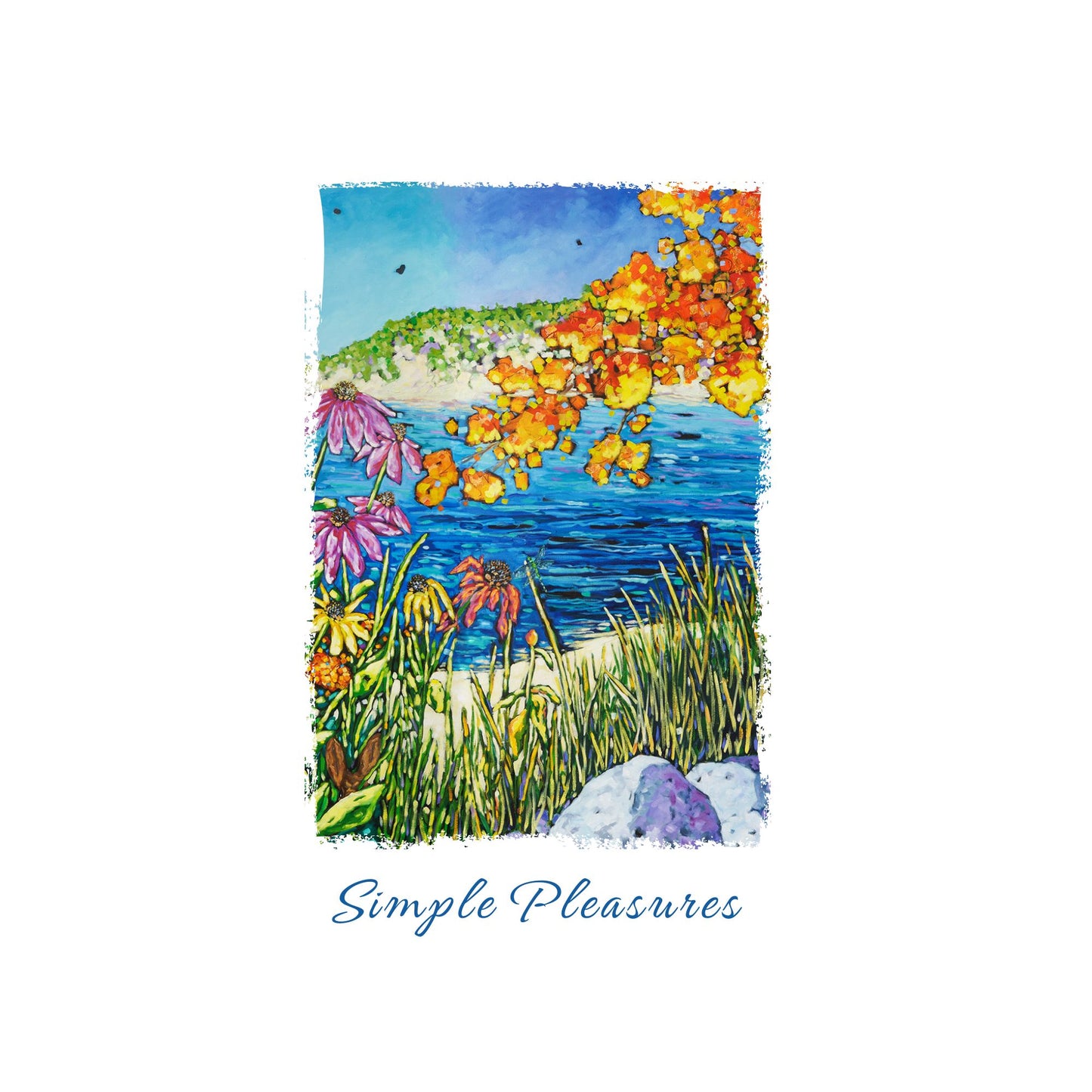 Dish Towel - "Simple Pleasures"