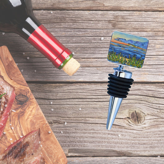 Wine Bottle Stopper: Reset at Sunset