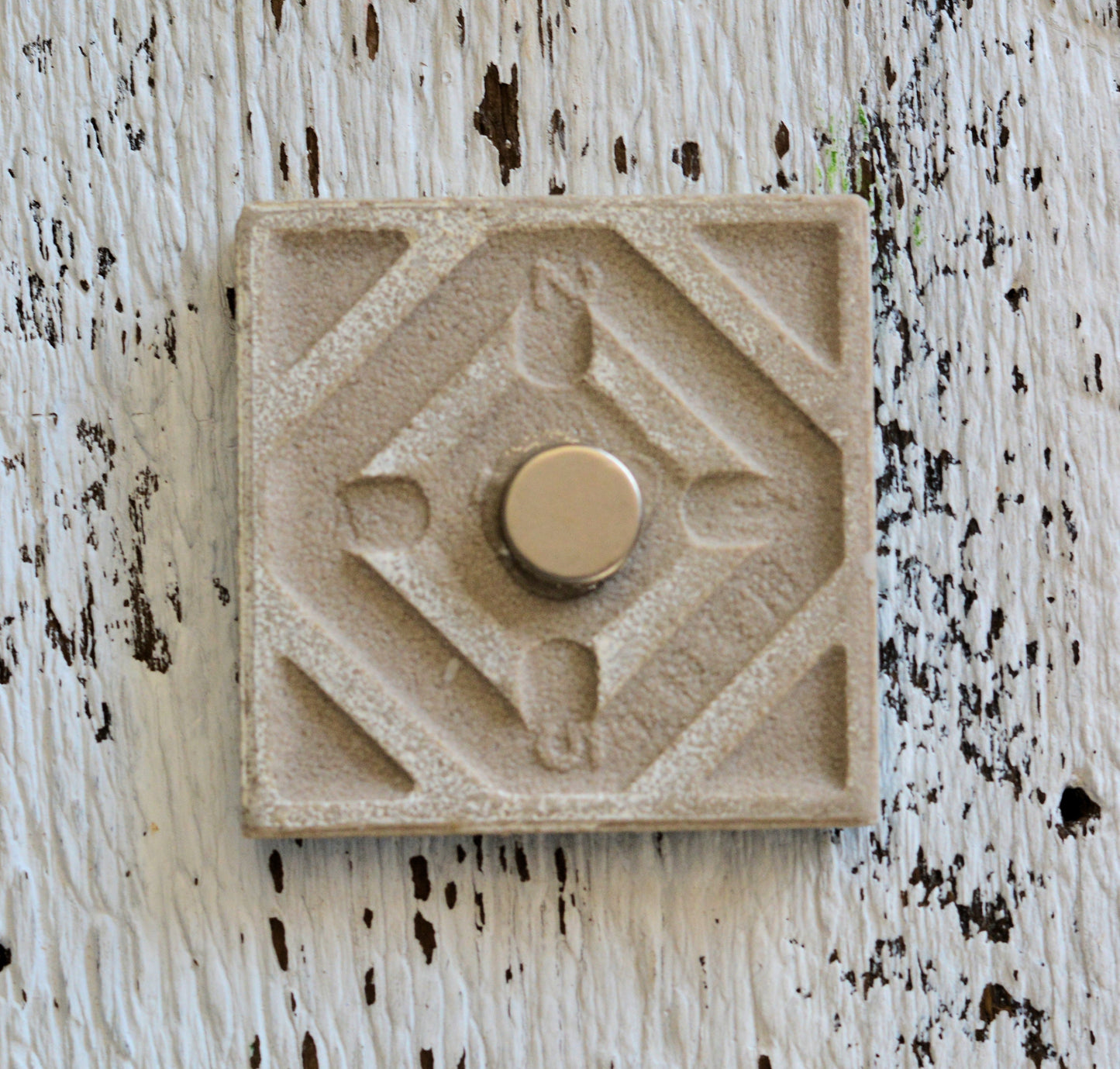 Coaster/ Trivet/ Magnet: Mackinac Island: Hollyhocks and Wildflowers on the Island.