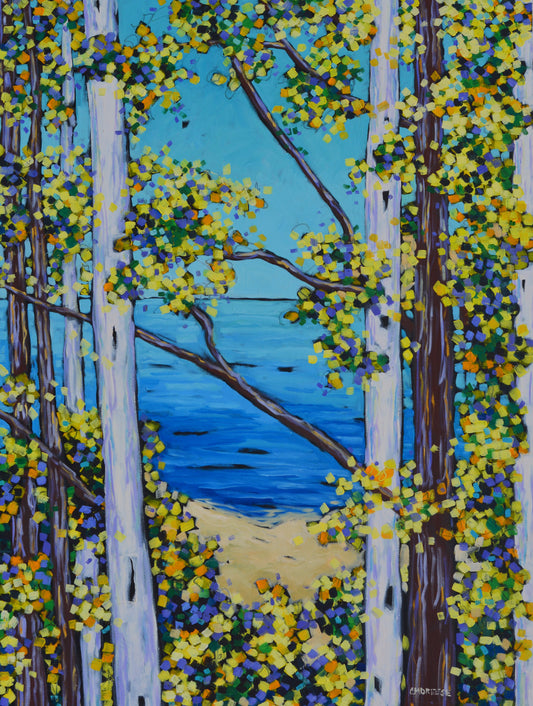 "Overlooking the Bluff" Oil Painting on Canvas. Artist Christi Dreese