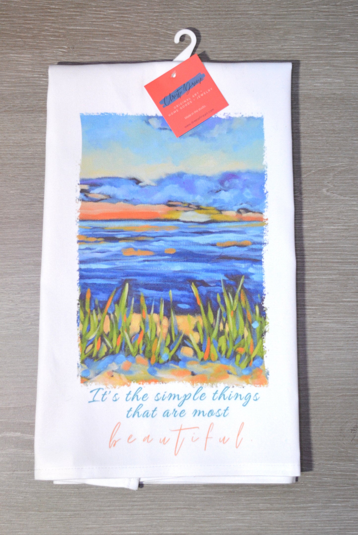 Tea Towel - "Beach Sunset Kitchen Towel"