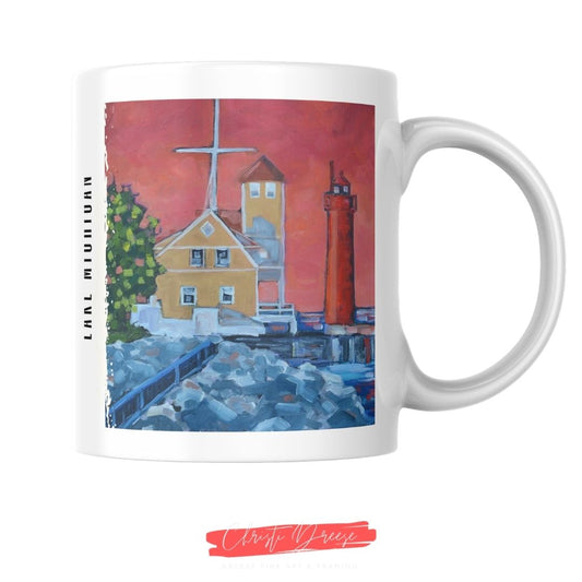 Muskegon Lighthouse Drinkware – Art Mugs & Tumblers