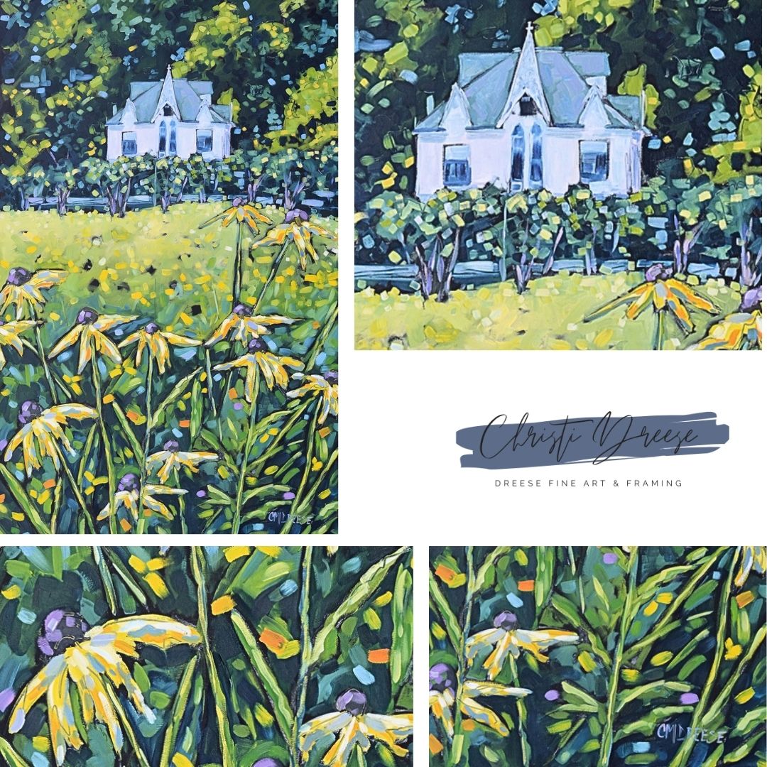 "Mackinac Island - Small Point" Oil Painting on Canvas. Artist Christi Dreese